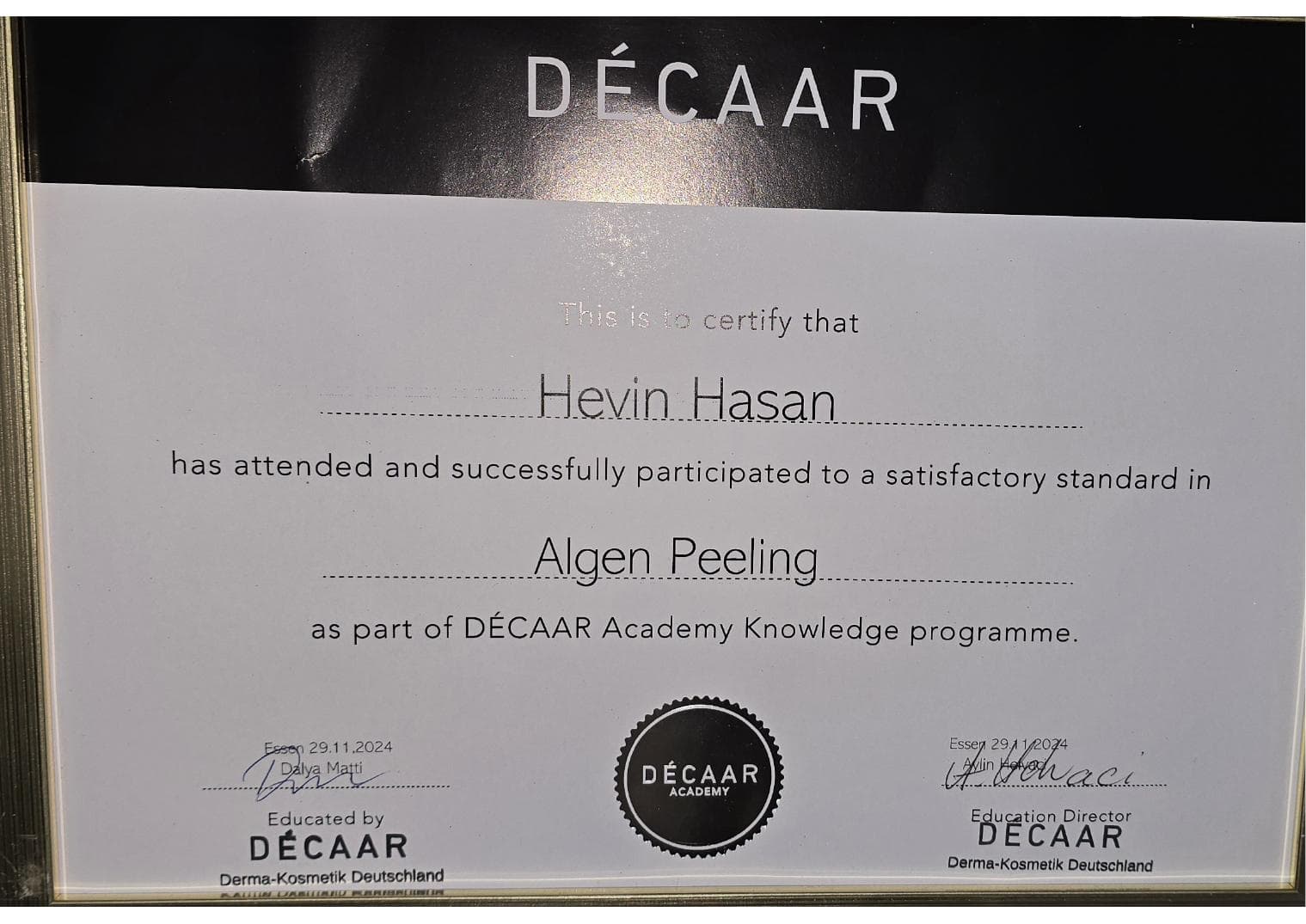 DÉCAAR Algen-Peeling — DÉCAAR Academy